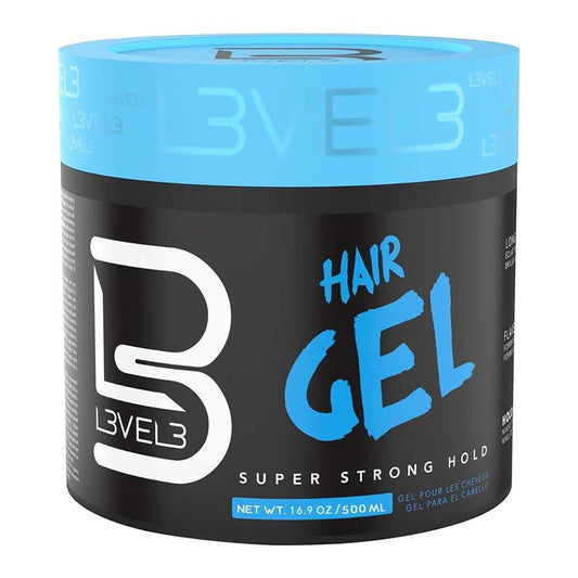 L3 Level 3 - Hair Gel - Super Strong Hold - Flake Free - Long Lasting Shine - for Men and Women - Add Volume and Texture Scent Haircare - L3VEL3